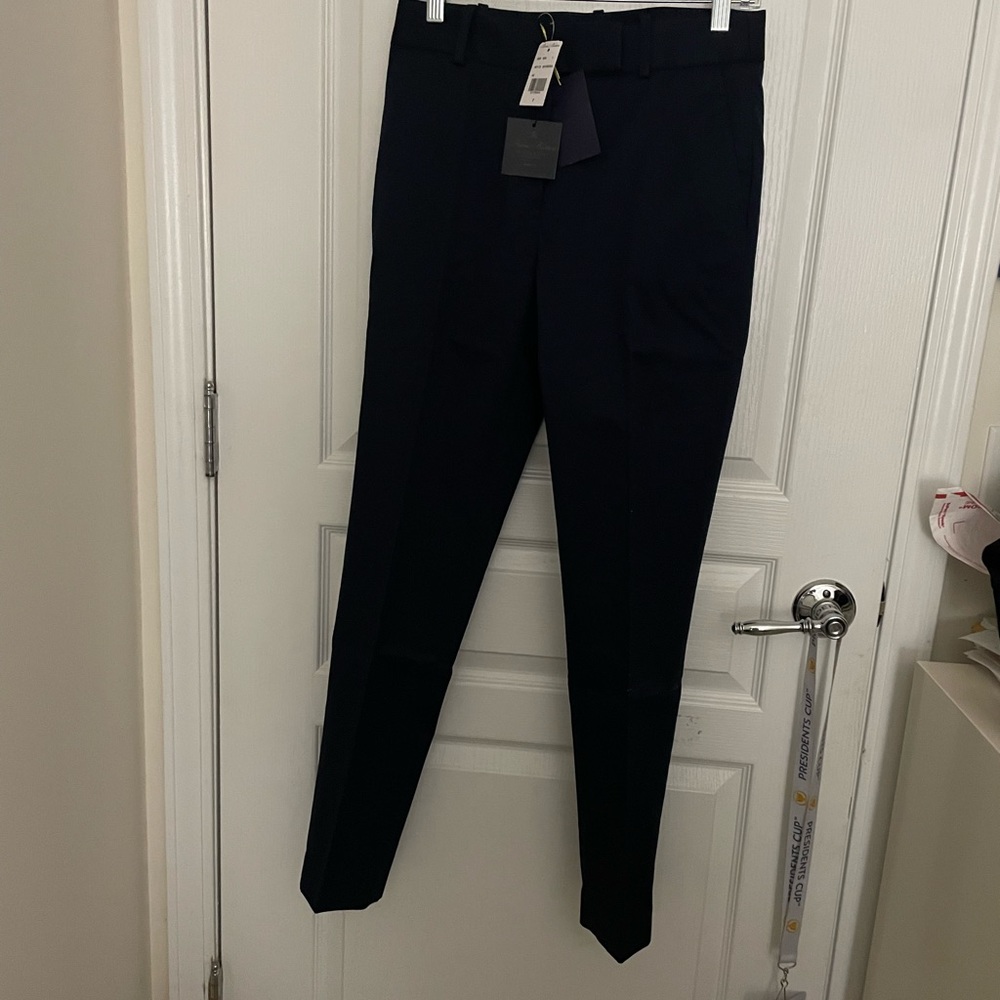 NWT Brooks Brothers women’s Advantage Stretch Chino navy Sz 2